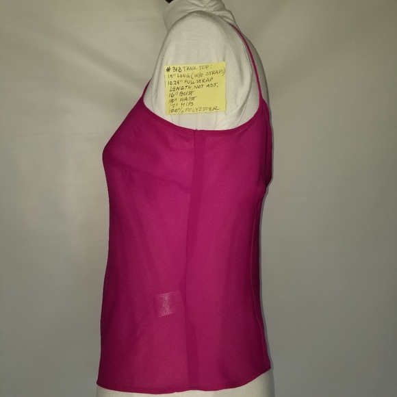#318 NWT Jones Wear Silk Fuchsia Ruffles Blouse 4 - Picture 13 of 16